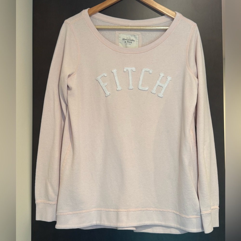VINTAGE A&F Blush Pink Crewneck - Picture 1 of 5